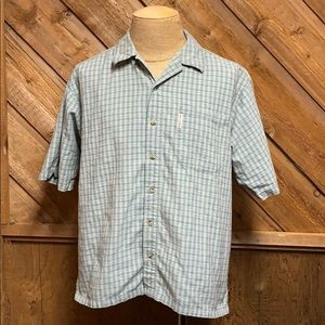 Columbia short sleeve cotton shirt L